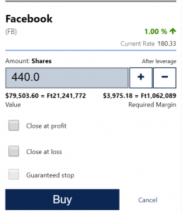 how to buy and sell Facbook stocks on Plus500 broker -2